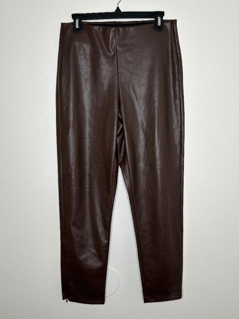 NWOT Old Navy Womens Brown Faux Leather Extra High-Rise Skinny Pants Size 10